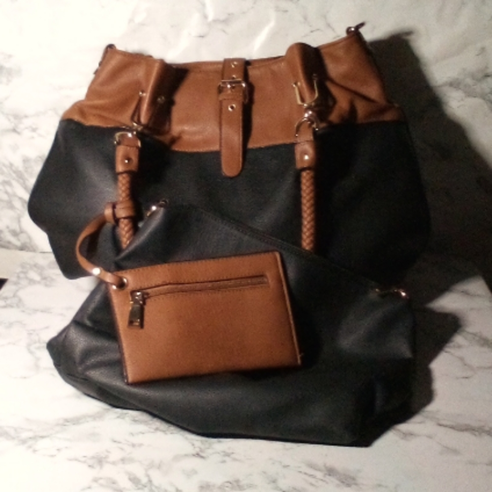 Oversized Handbag / Shoulder Bag Tote by Black Rivet